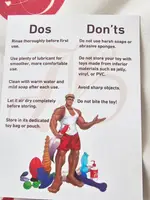 The included Dos and Don'ts care card